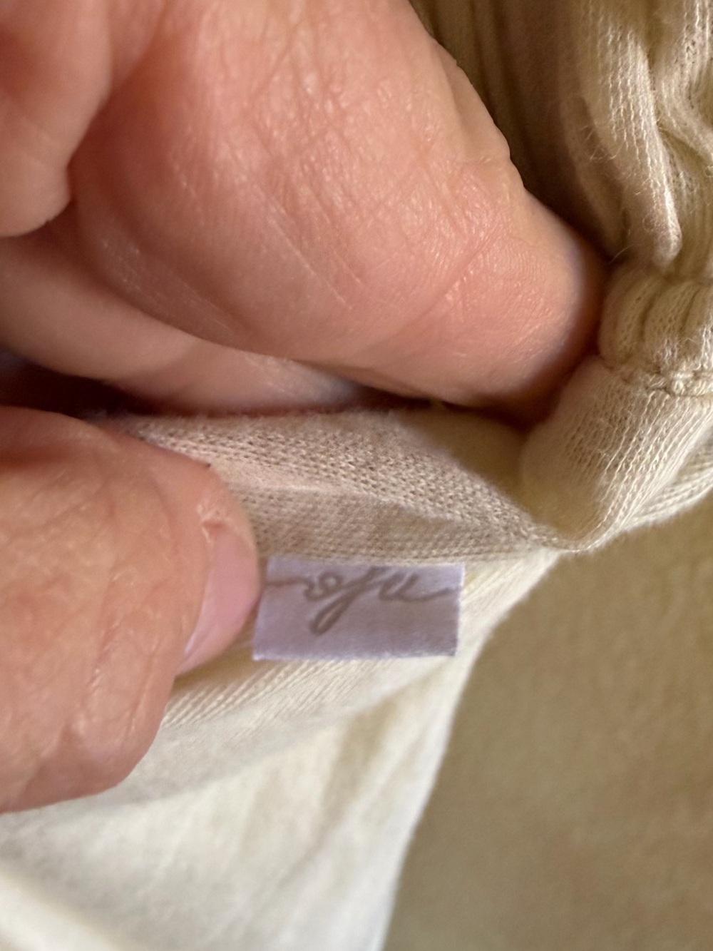 “Out From Under” Urban Outfitters casual lightweight pants Size Large Cream - Picture 5 of 7